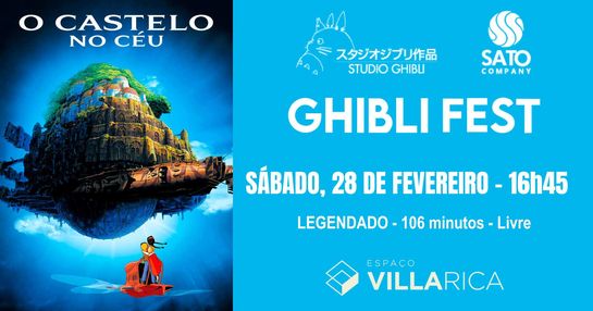 GHIBLI FEST PARTE 2 - O CASTELO NO CÉU - 28/02/26 - 16h45