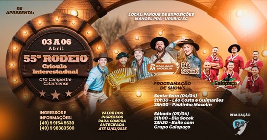 55 Rodeio Crioulo Interestadual CTG Campestre Catarinense