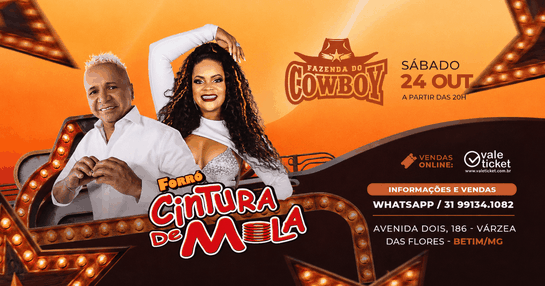 FORRÓ CINTURA DE MOLA NA FAZENDA DO COWBOY
