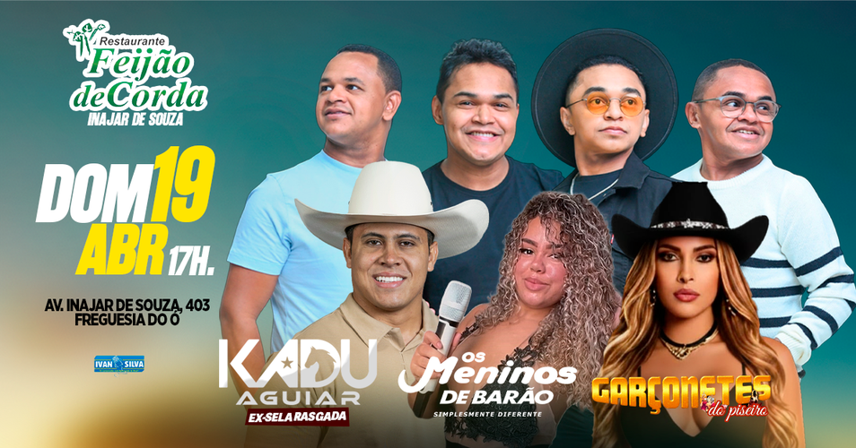 MENINOS DE BARÃO + KADU AGUIAR + GARÇONETES