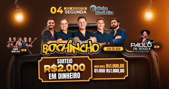 SORTEIO DE 2 MIL REAIS COM BOCHINCHO