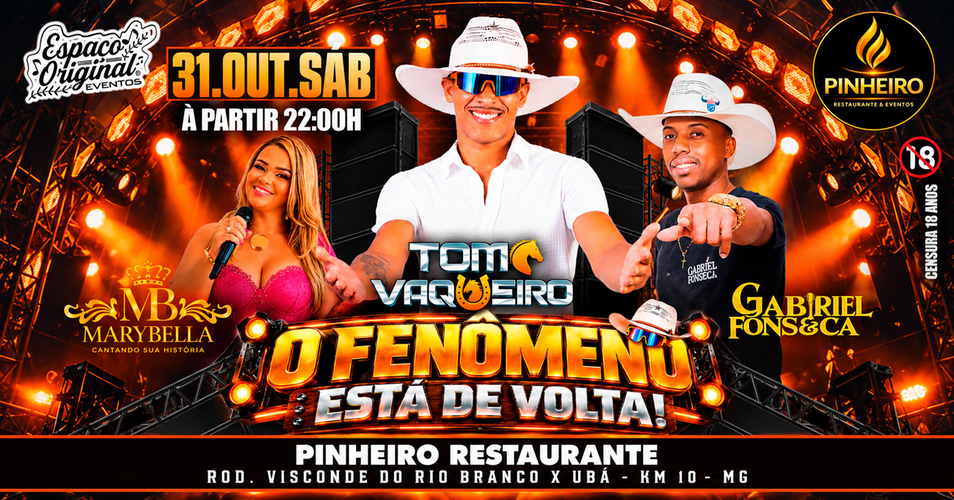 Tom Vaqueiro no Pinheiro Restaurante