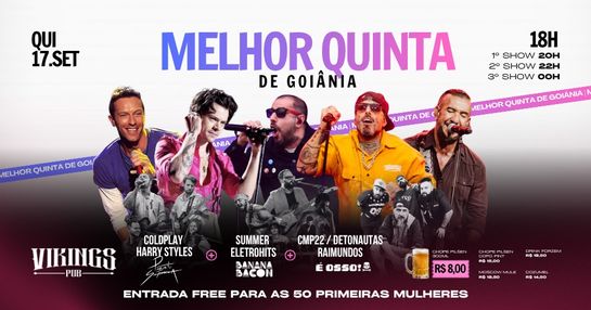 17/09 QUINTA - SUPER NOVA + BANANA BACON + E OSSO