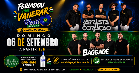 FERIADOU VEM VANERAR!