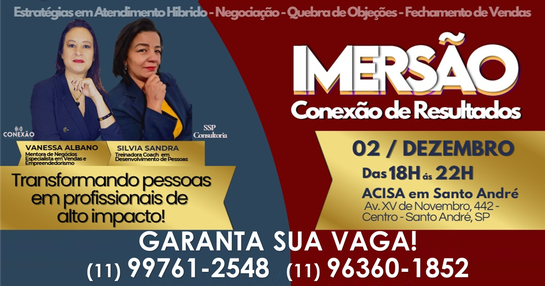 IMERSÃO CONEXÃO RESULTADOS