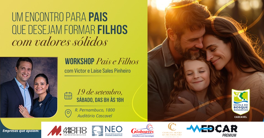 Workshop Pais e Filhos - Victor e Laise Sales Pinheiro