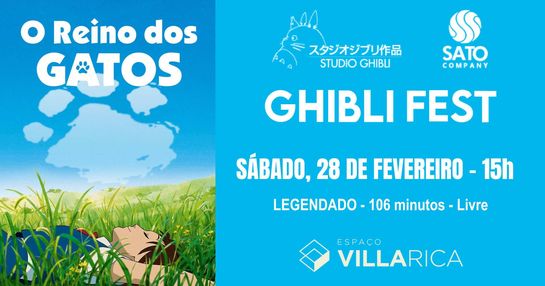 GHIBLI FEST PARTE 2 - O REINO DOS GATOS - 28/02/26 - 15h