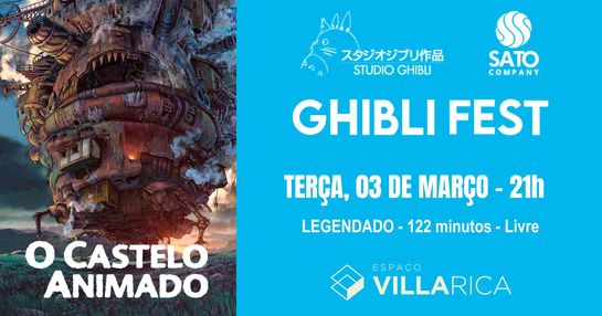 GHIBLI FEST PARTE 2 - O CASTELO ANIMADO - 03/03/26 - 21h