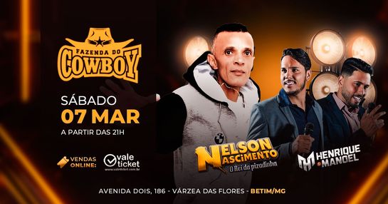 NELSON NASCIMENTO NA FAZENDA DO COWBOY