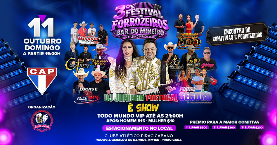3º Festival de Forrozeiros Bar do Mineiro