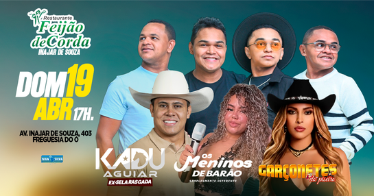 MENINOS DE BARÃO + KADU AGUIAR + GARÇONETES