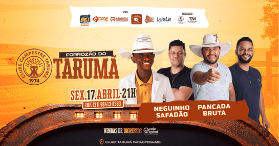 NEGUINHO SAFADÃO E PANCADA BRUTA NO CLUBE TARUMÃ PARAOPEBA