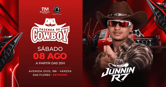 JUNNIN R7 NA FAZENDA DO COWBOY