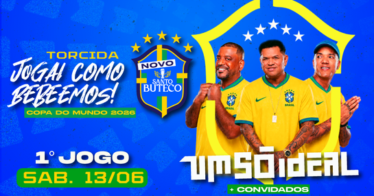Sábado 1° JOGO DA COPA c/ UM SO IDEAL & Convidados
