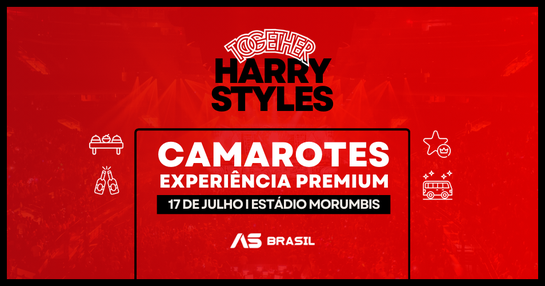 17/07 - Camarote Exclusivo - Harry Styles | São Paulo | Transporte + Open Bar + Open Food