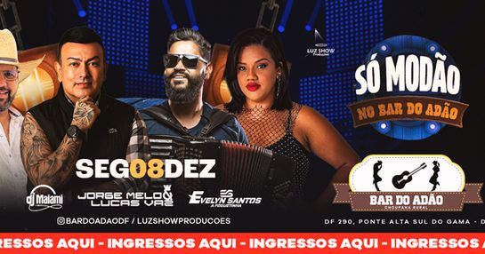 SEGUNDA SÓ MODÃO BAR DO ADÃO