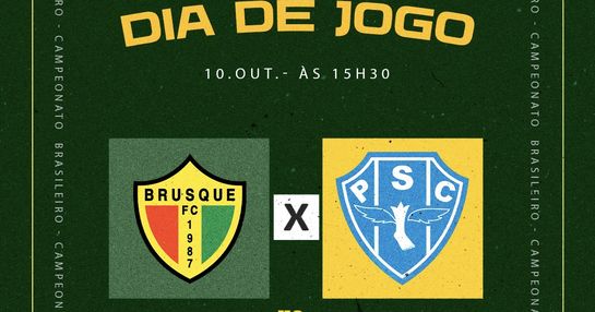 DIA DE JOGO — BRUSQUE X PAYSANDU