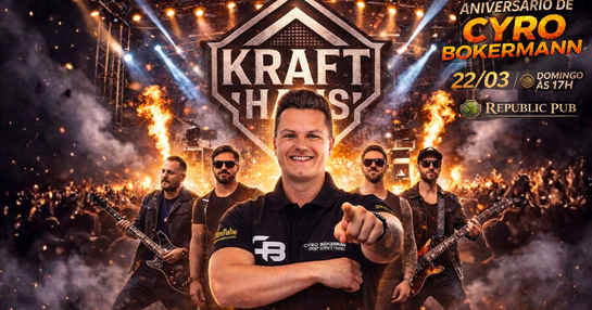 KRAFT HAUS BAND • DJ Leandro Twin • Evento Beneficente • B-Day Cyro Bokermann • Domingo, 22 de março no Republic Pub em São Paulo!