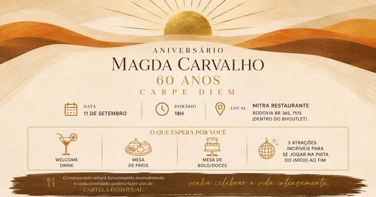 Magda Carvalho - 60 anos