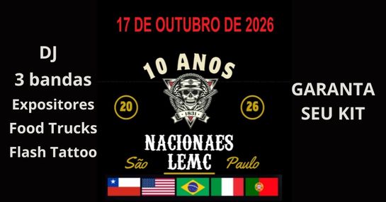 10 anos - NACIONAES LEMC - São Paulo