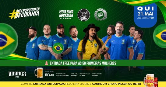 QUINTA 21/05 - ROCKMAN / BANDINHA DE ROCK / CODIGO 62