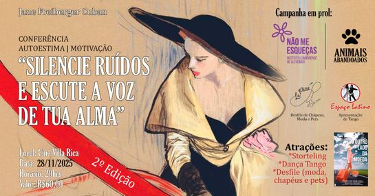 SILENCIE RUÍDOS E ESCUTE A VOZ DE TUA ALMA, 2ª EDIÇÃO - 28/11/2025 - 20h