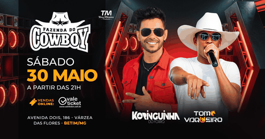 KORINGUINHA DO FORRÓ E TOM VAQUEIRO NA FAZENDA DO COWBOY