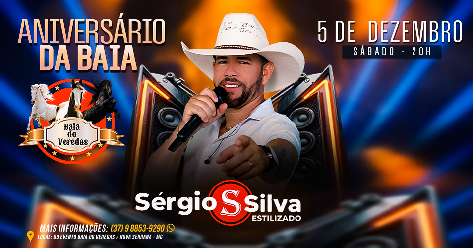 Aniversário da Baia com Show de Sérgio Silva
