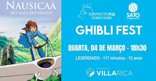GHIBLI FEST PARTE 2 - NAUSICAA DO VALE DO VENTO - 04/03/26 - 18h30