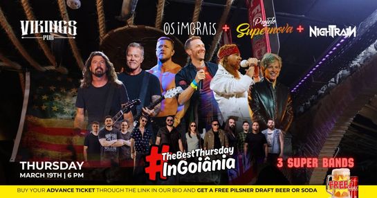 19/03 QUINTA - OS IMORAIES + PROJETO SUPERNOVA + NIGHTRAIN