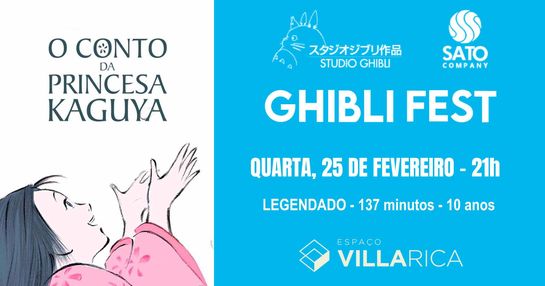 GHIBLI FEST PARTE 2 - O CONTO DA PRINCESA KAGUYA - 25/02/26 - 21h