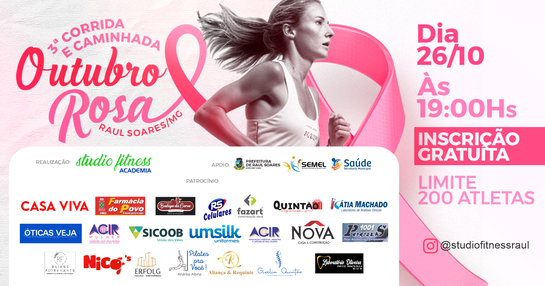 3ª CORRIDA OUTUBRO ROSA RAUL SOARES