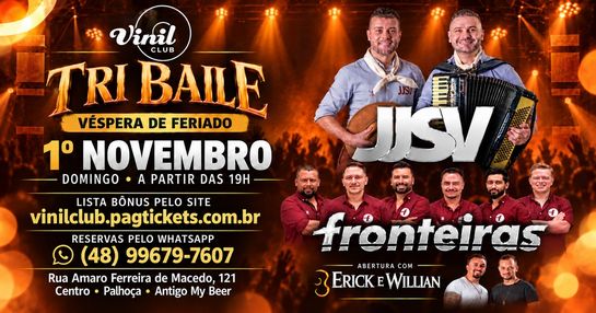 TRI BAILE JJSV FRONTEIRAS ARRASTA CORAÇÃO