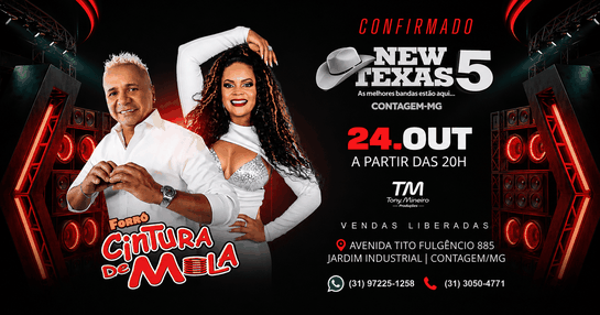 FORRÓ CINTURA DE MOLA NO NEW TEXAS 5