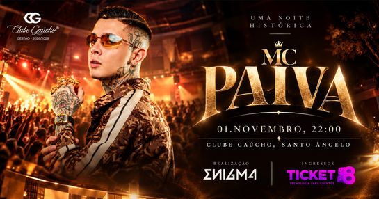 MC PAIVA no Clube Gaúcho, em Santo Ângelo.