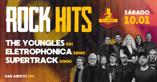 10.01 | ROCK HITS - The Yongles + Eletrophonica + Supertrack