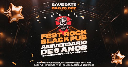 FEST ROCK BLACK PUB ANIVERSÁRIO DE 9 ANOS