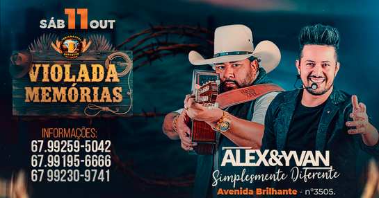 Violada Memórias  Show Alex e Yvan