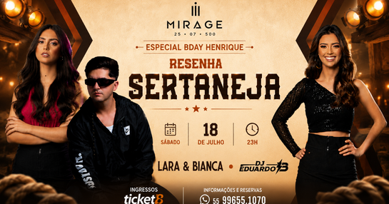 Resenha sertaneja na mirage