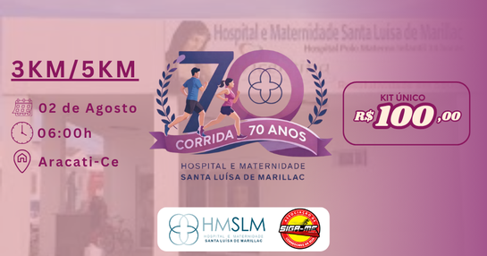 CORRIDA 70 ANOS HOSPITAL SANTA LUIZA DE MARILLAC
