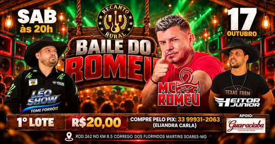 BAILE DO ROMEU NO RECANTO RURAL
