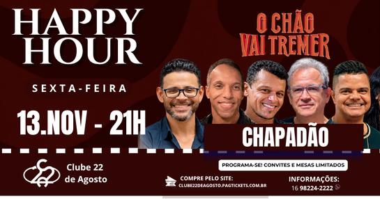 HAPPY HOUR -  BANDA CHAPADÃO 13/11