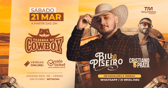 BIU DO PISEIRO NA FAZENDA DO COWBOY