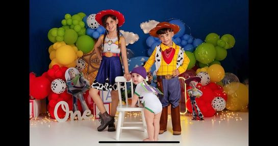 Aniversário: Helena 7 anos - Heitor 4 anos - Heloísa 1 ano